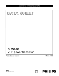 datasheet for BLW60C by Philips Semiconductors
