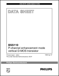 datasheet for BSS110 by Philips Semiconductors