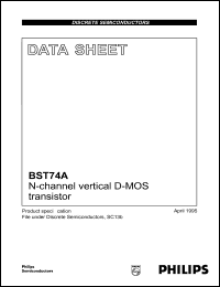 datasheet for BST74A by Philips Semiconductors
