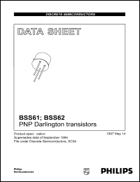 datasheet for BSS62 by Philips Semiconductors