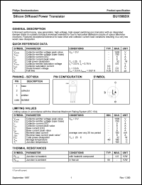 datasheet for BU1506DX by Philips Semiconductors