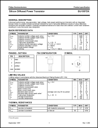 datasheet for BU1507DX by Philips Semiconductors