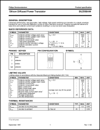 datasheet for BU2508AW by Philips Semiconductors