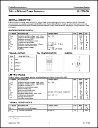 datasheet for BU2508DW by Philips Semiconductors