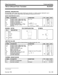 datasheet for BU2520A by Philips Semiconductors