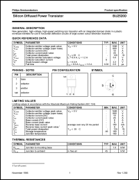datasheet for BU2520D by Philips Semiconductors