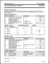 datasheet for BU2527DF by Philips Semiconductors