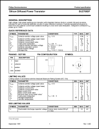 datasheet for BU2708DF by Philips Semiconductors