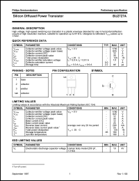 datasheet for BU2727A by Philips Semiconductors