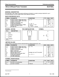 datasheet for BU2730AL by Philips Semiconductors