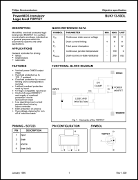 datasheet for BUK113-50DL by Philips Semiconductors