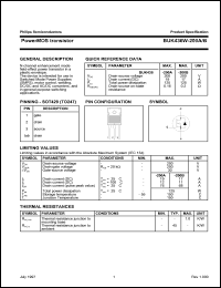 datasheet for BUK436W-200B by Philips Semiconductors
