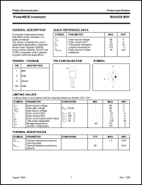 datasheet for BUK455-60H by Philips Semiconductors
