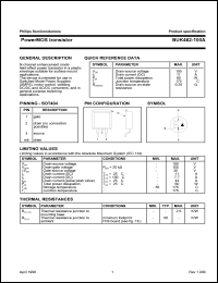 datasheet for BUK462-100A by Philips Semiconductors