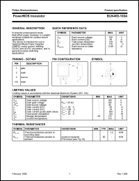 datasheet for BUK465-100A by Philips Semiconductors