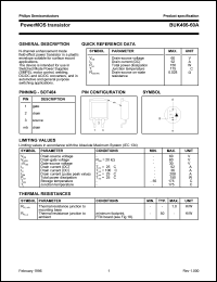 datasheet for BUK466-60A by Philips Semiconductors