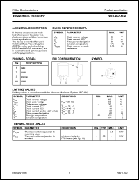 datasheet for BUK462-60A by Philips Semiconductors