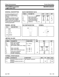datasheet for BUK545-200A by Philips Semiconductors