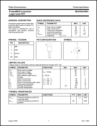 datasheet for BUK554-60H by Philips Semiconductors