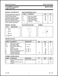 datasheet for BUK574-60H by Philips Semiconductors