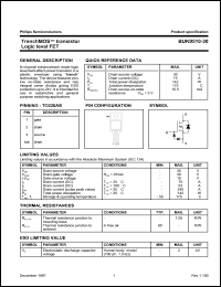 datasheet for BUK9510-30 by Philips Semiconductors