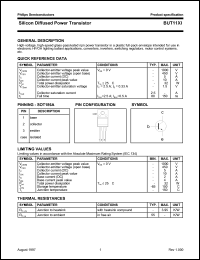 datasheet for BUT11XI by Philips Semiconductors