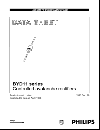 datasheet for BYD11D by Philips Semiconductors