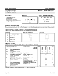 datasheet for BYV118-40 by Philips Semiconductors