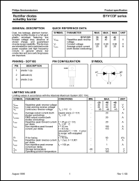 datasheet for BYV133F-35 by Philips Semiconductors