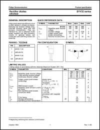 datasheet for BYV32-150 by Philips Semiconductors