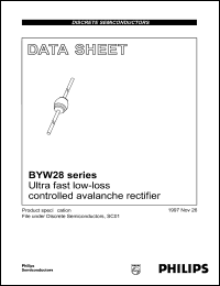 datasheet for BYW28-500 by Philips Semiconductors