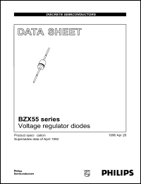 datasheet for BZX55-C9V1 by Philips Semiconductors