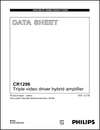 datasheet for CR1296 by Philips Semiconductors