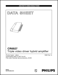 datasheet for CR6927 by Philips Semiconductors