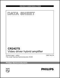 datasheet for CR2427S by Philips Semiconductors