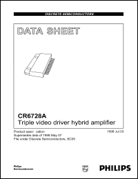 datasheet for CR6728A by Philips Semiconductors