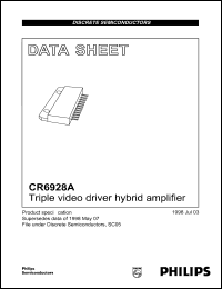 datasheet for CR6928A by Philips Semiconductors