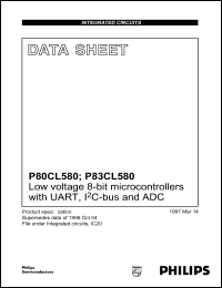 datasheet for P83CL580HFT by Philips Semiconductors