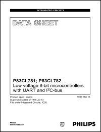 datasheet for P83CL781HFP by Philips Semiconductors