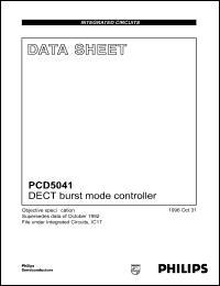 datasheet for PCD5041H by Philips Semiconductors