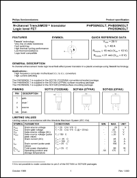 datasheet for PHB50N03LT by Philips Semiconductors