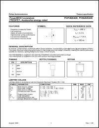 datasheet for PHP4ND40E by Philips Semiconductors