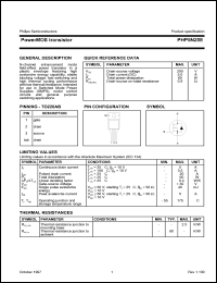 datasheet for PHP5N20E by Philips Semiconductors