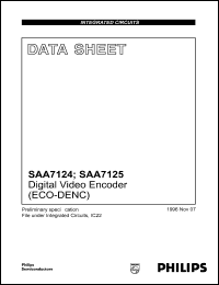 datasheet for SAA7125HZ by Philips Semiconductors