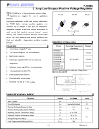 datasheet for PJ1085CP-2.5 by 