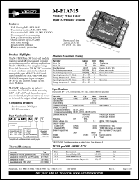 datasheet for M-FIAM5M12 by 