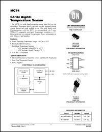 datasheet for MC74A5-50T by ON Semiconductor