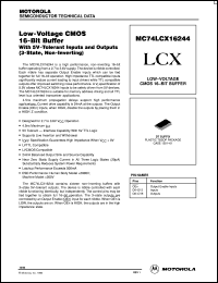 datasheet for MC74LCX16244DT by ON Semiconductor