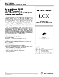 datasheet for MC74LCX16245DT by ON Semiconductor