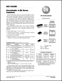 datasheet for MC14526BCP by ON Semiconductor